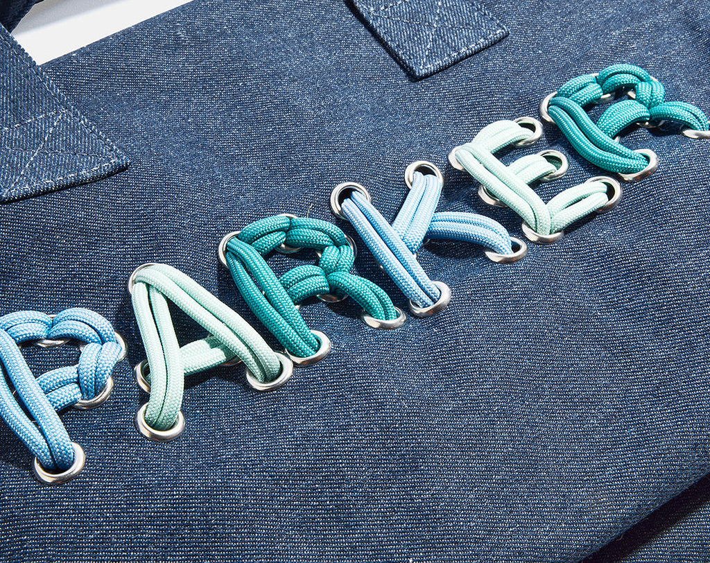 Thready to Go Kids’ Custom Duffle - Dark Denim/Blue Multi