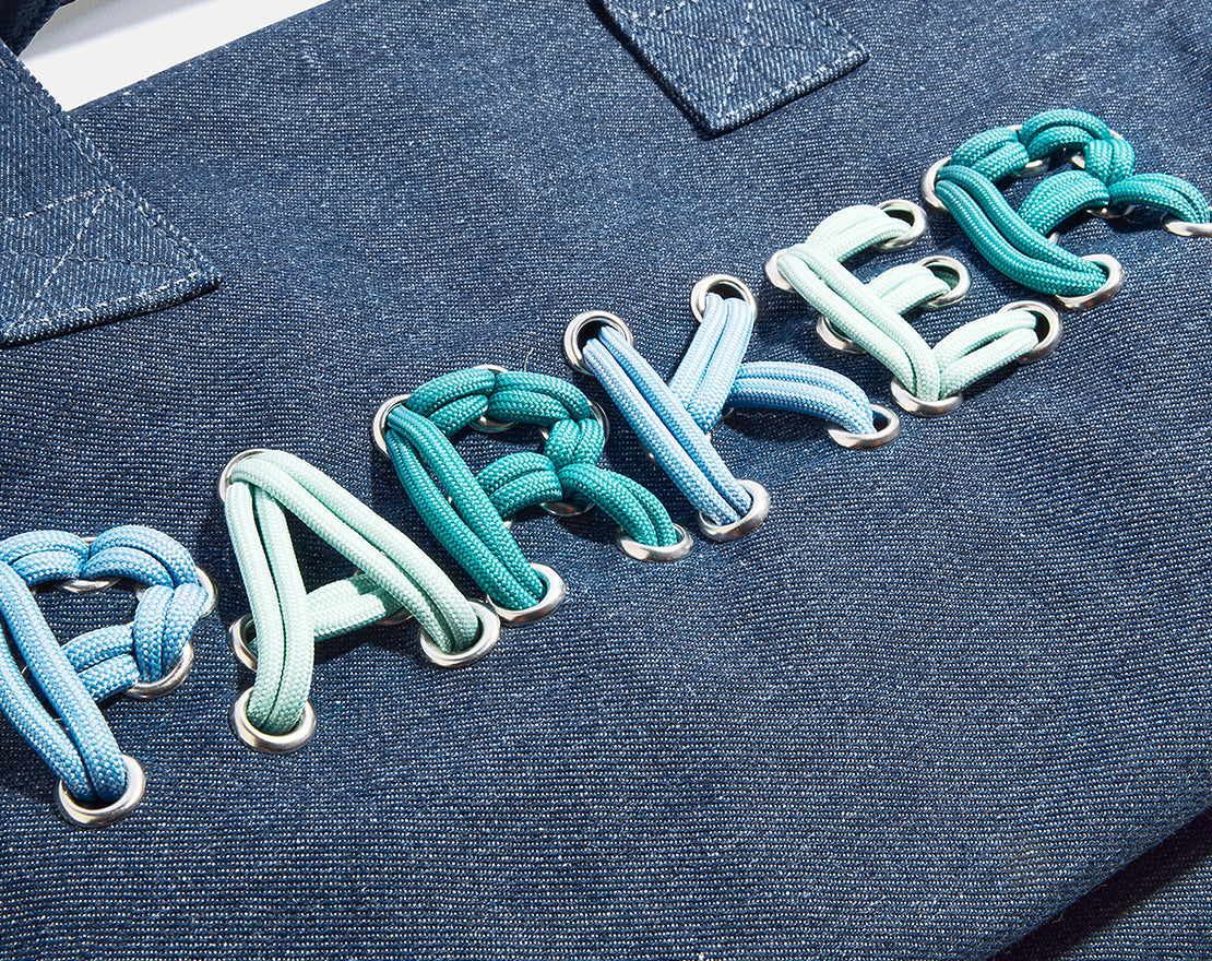 Thready to Go Kids’ Custom Duffle - Dark Denim/Blue Multi