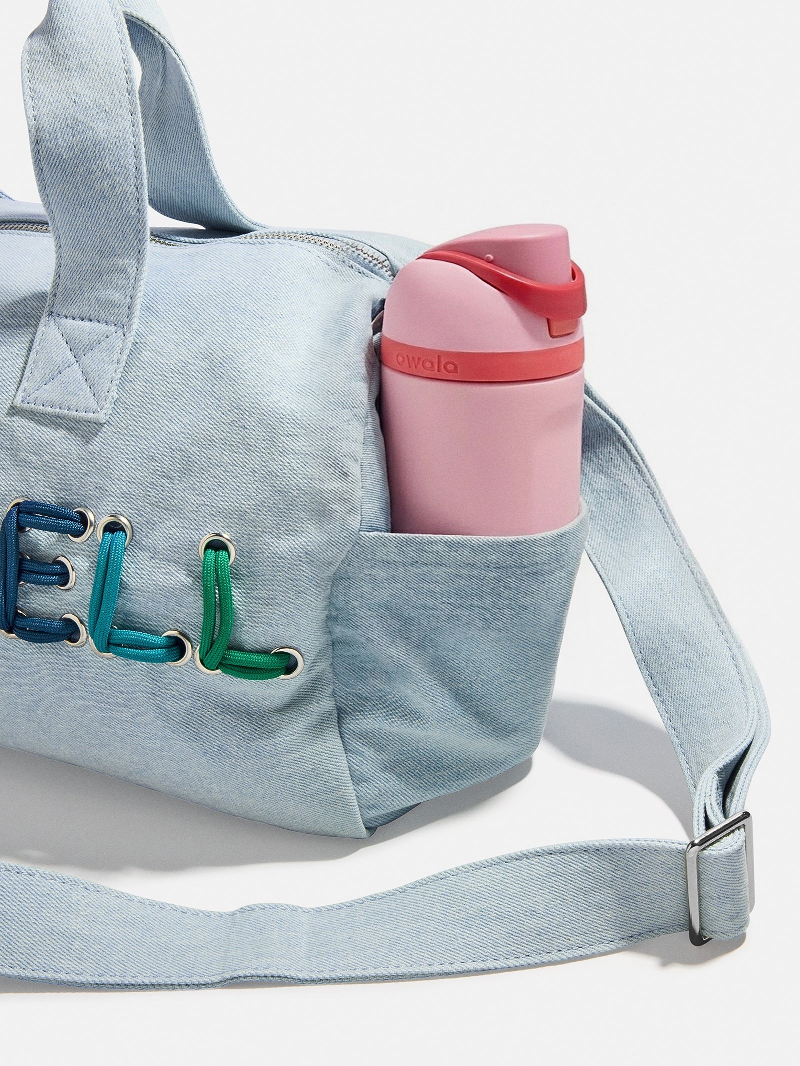 Thready to Go Kids’ Custom Duffle - Light Denim/Blue Multi