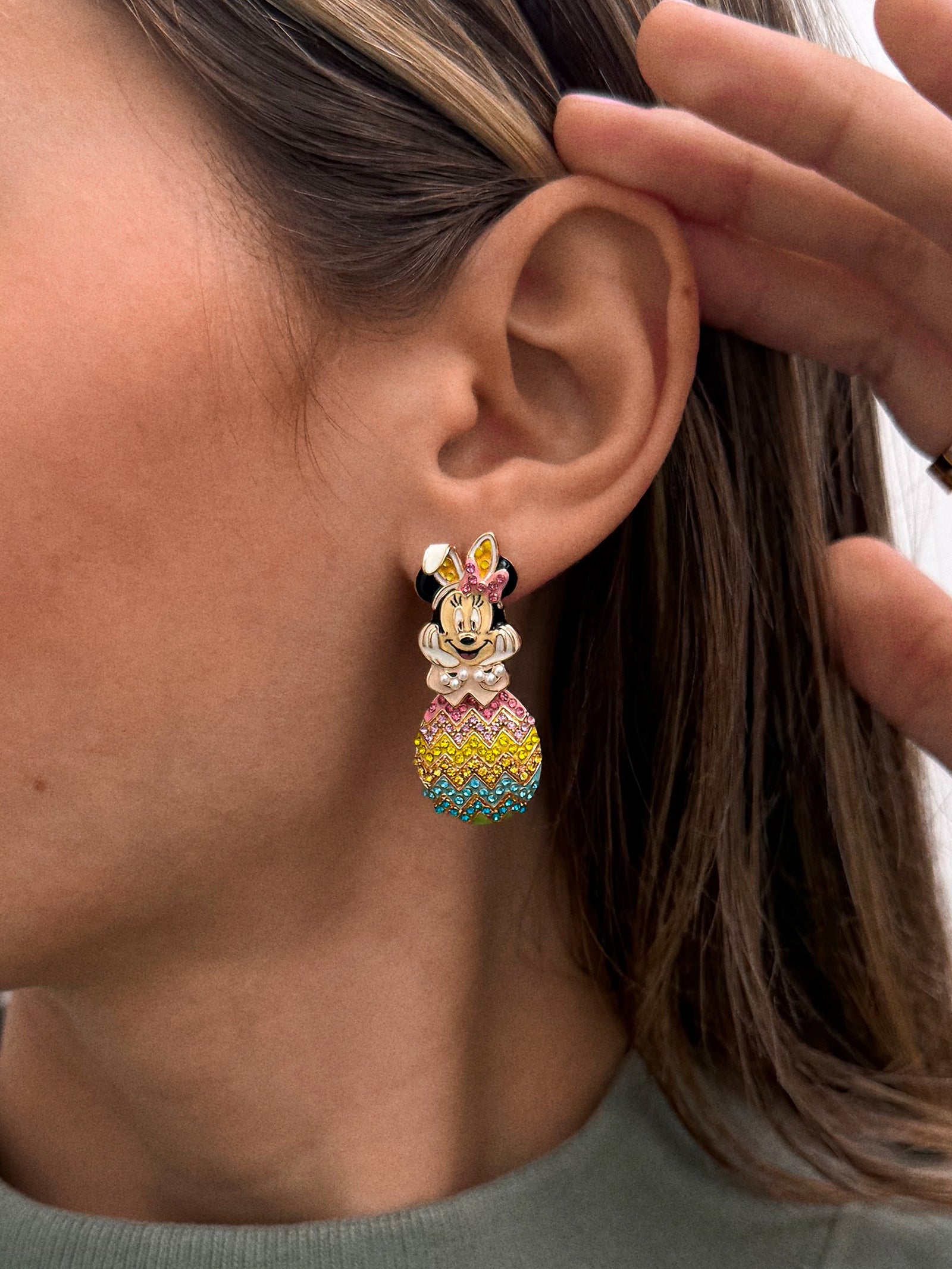 Disney Minnie Mouse Easter Earrings - Minnie Mouse