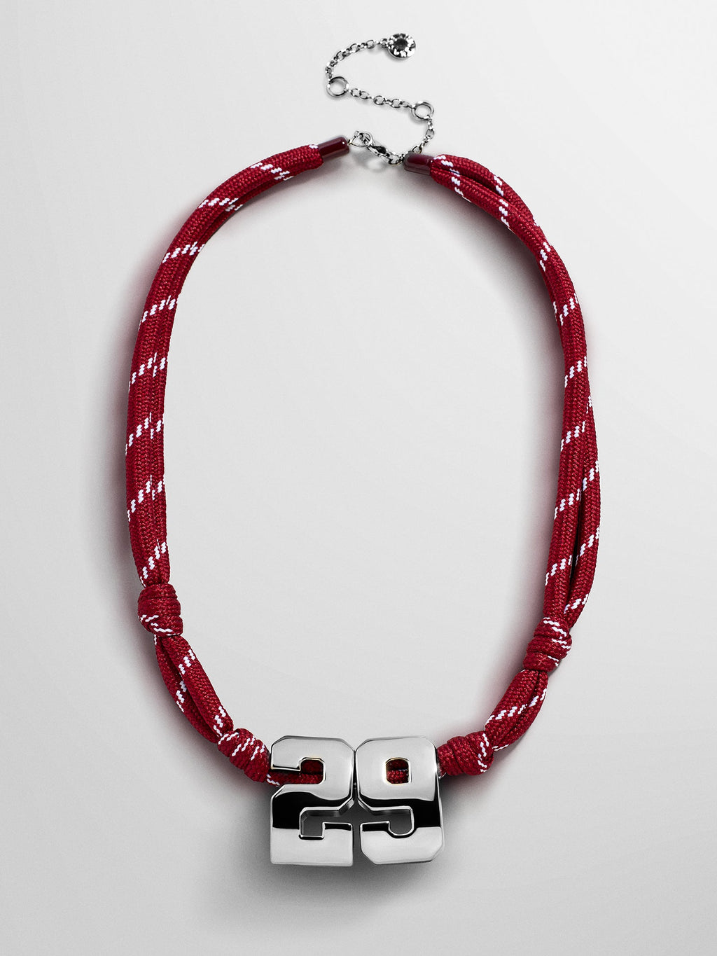 Knotty Varsity Custom Necklace - Maroon Double Digit