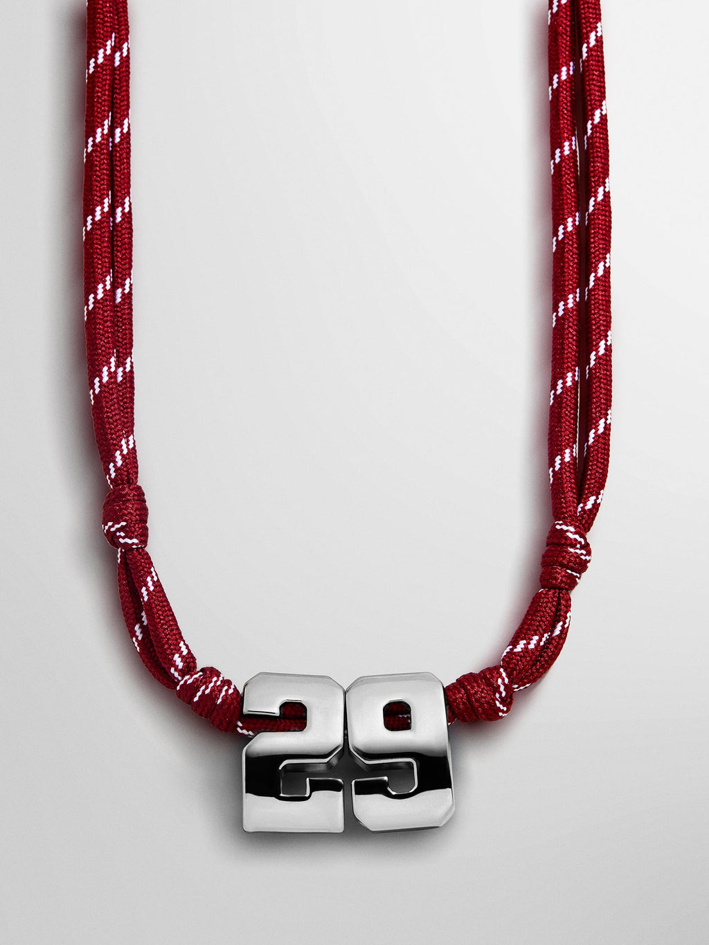 Knotty Varsity Custom Necklace - Maroon Double Digit