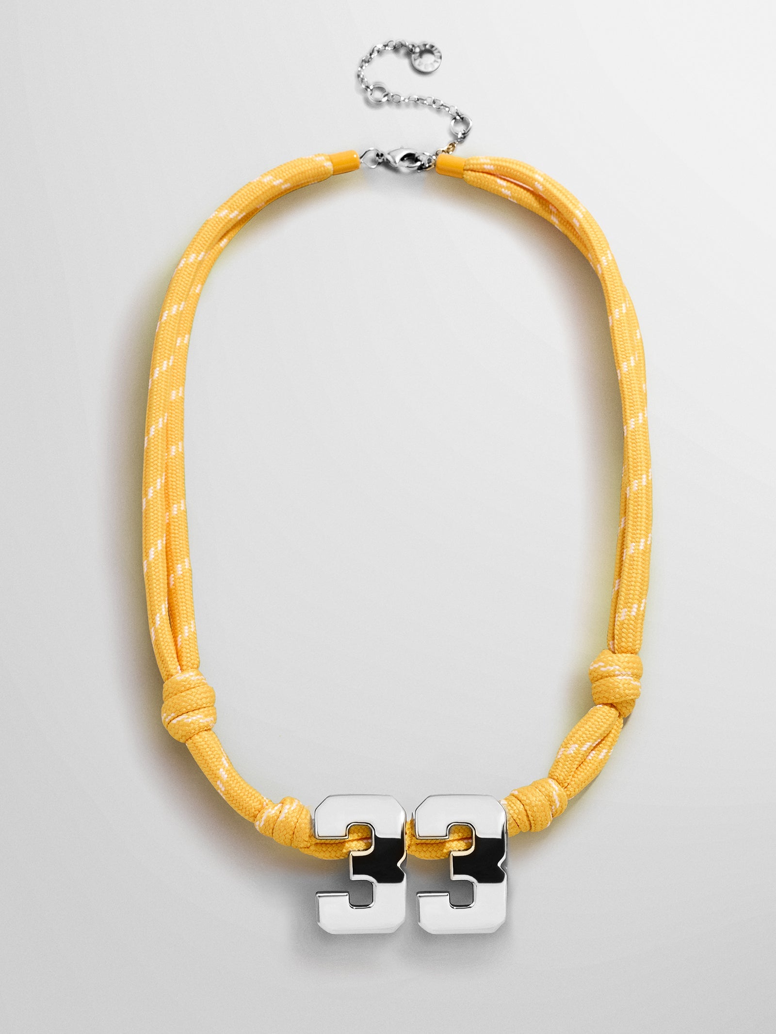 Knotty Varsity Custom Necklace - Marigold Double Digit