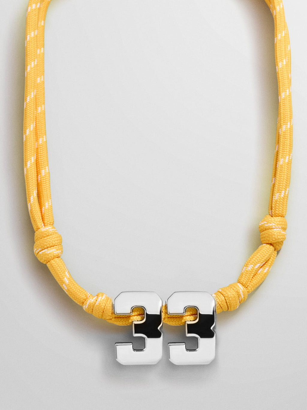 Knotty Varsity Custom Necklace - Marigold Double Digit