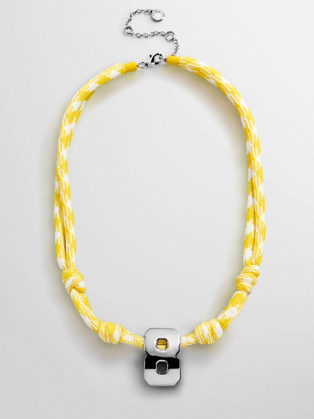 Knotty Varsity Custom Necklace - Bright Yellow Single Digit