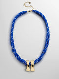 Knotty Varsity Custom Necklace - Royal Blue Double Digit