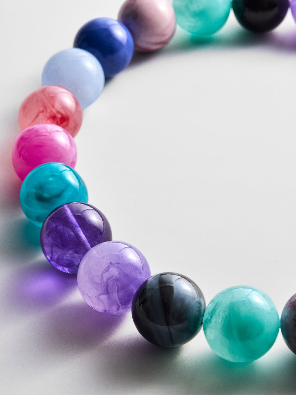 Jane Beaded Necklace - Muted Multi Bead