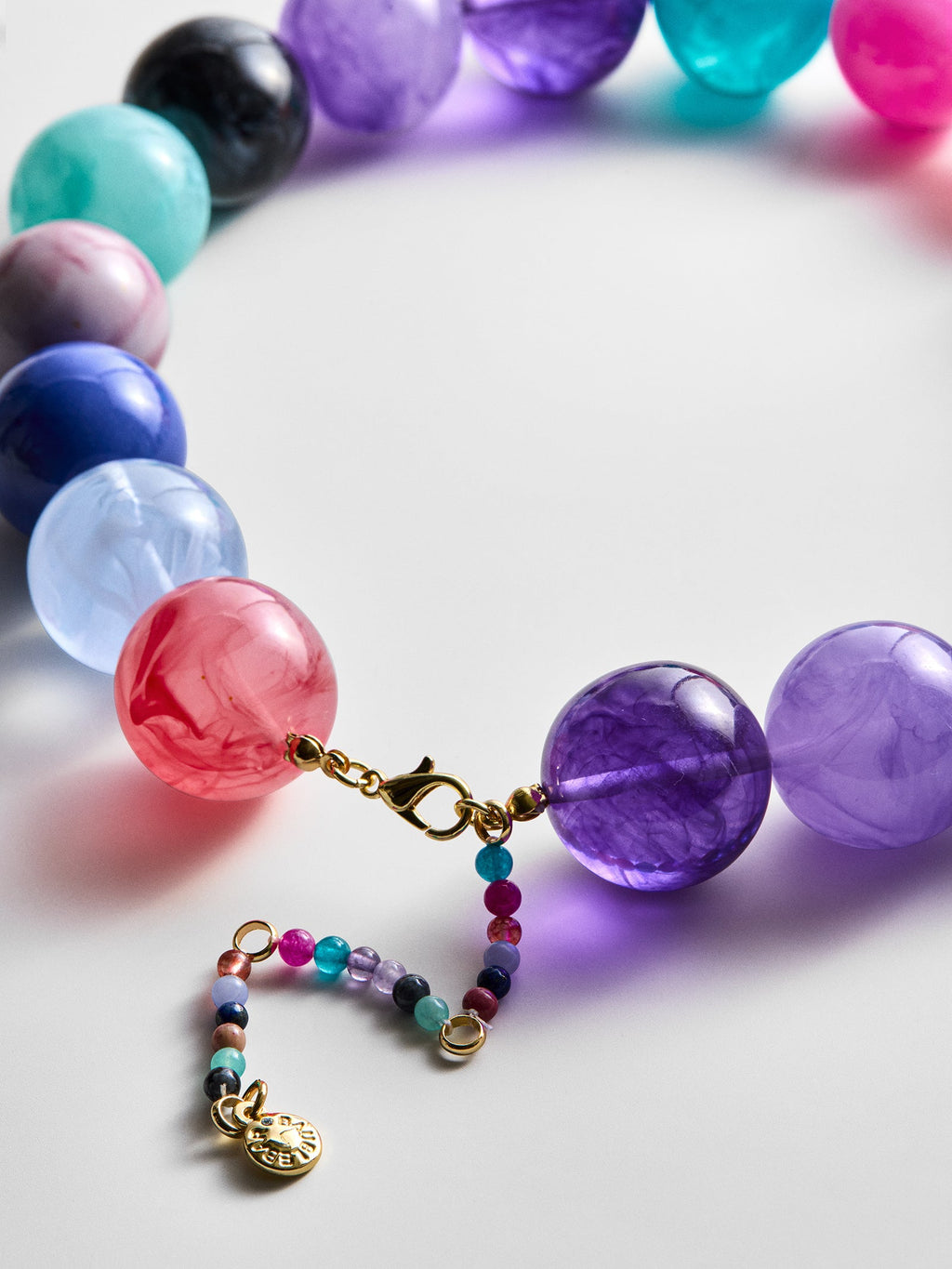Jane Beaded Necklace - Muted Multi Bead