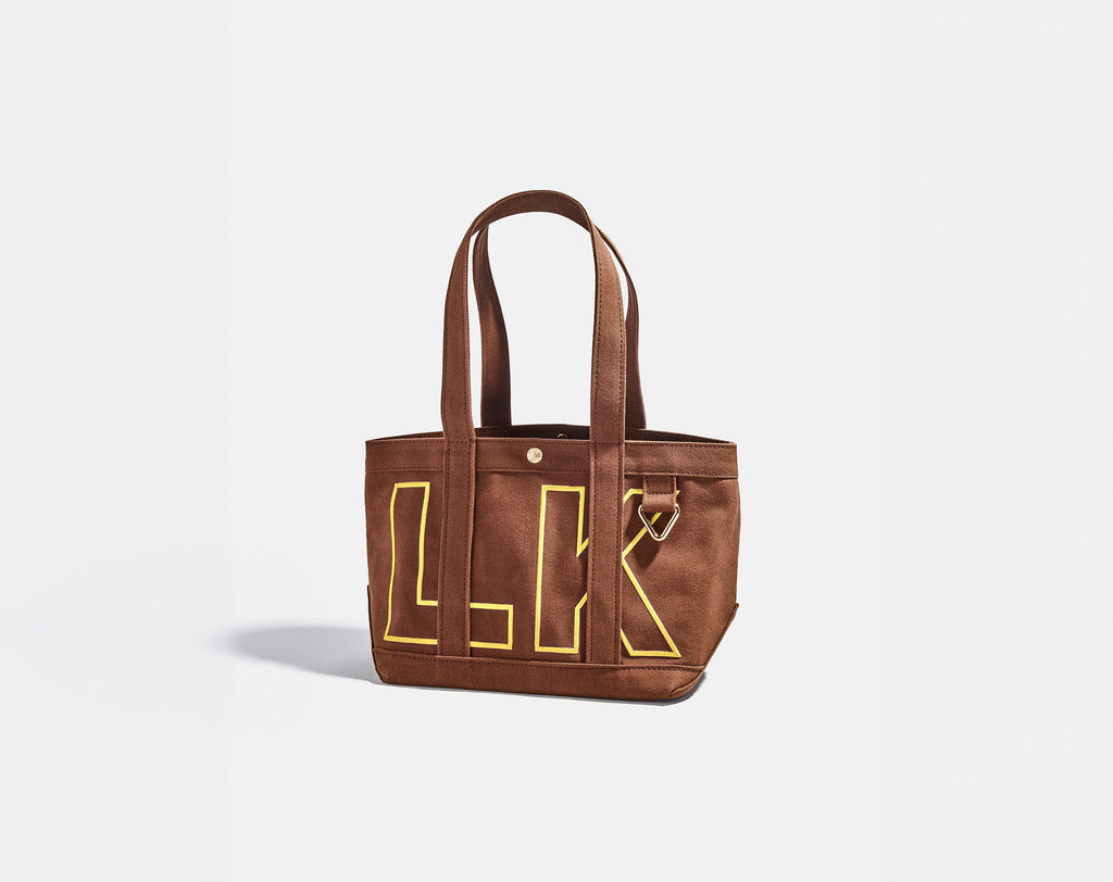 Solid Custom Alpha Tote - Chocolate Brown