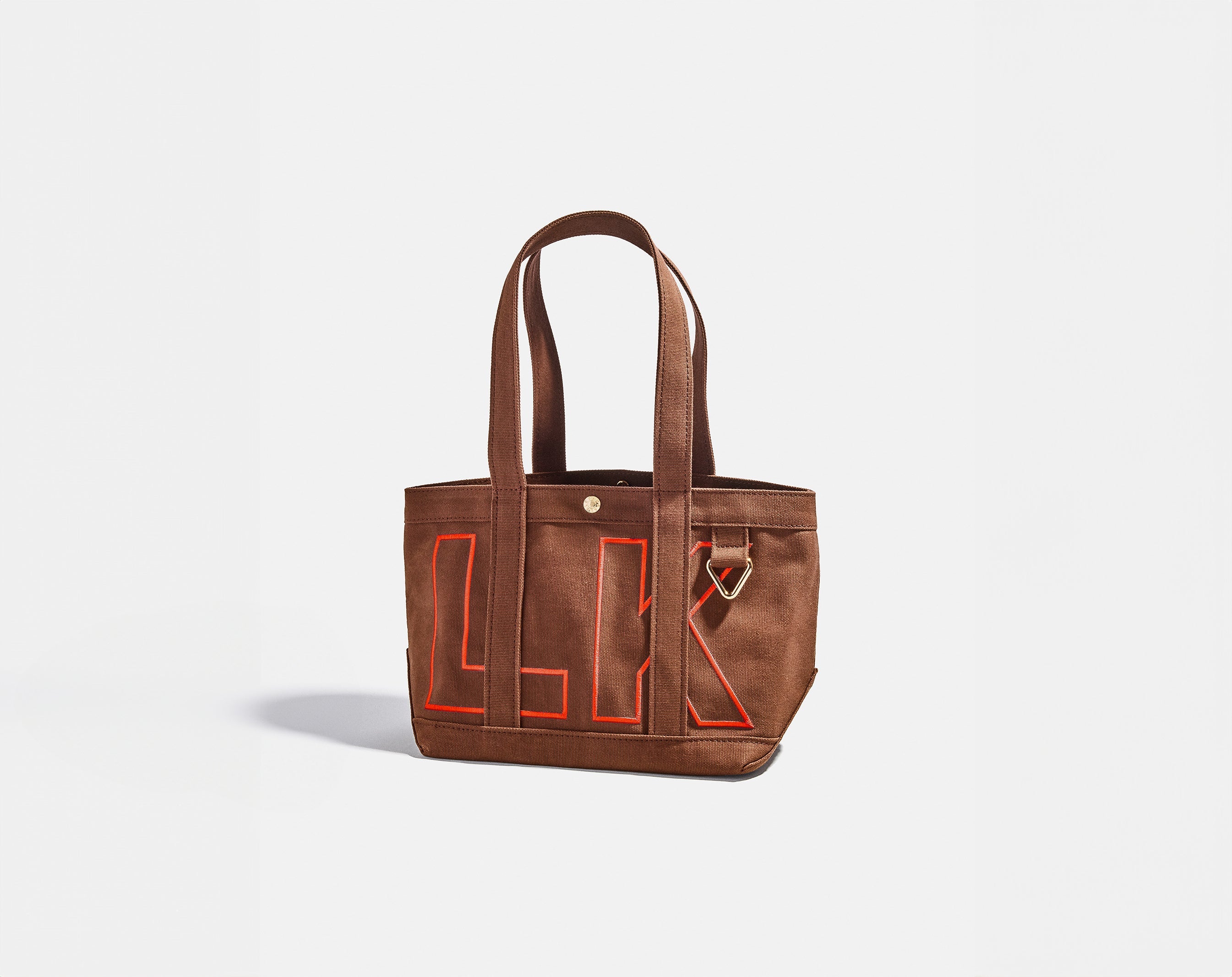 Solid Custom Alpha Tote - Chocolate Brown