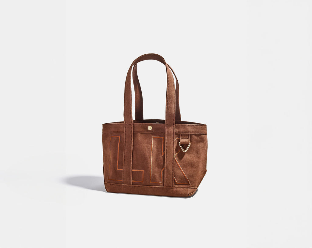 Solid Custom Alpha Tote - Chocolate Brown