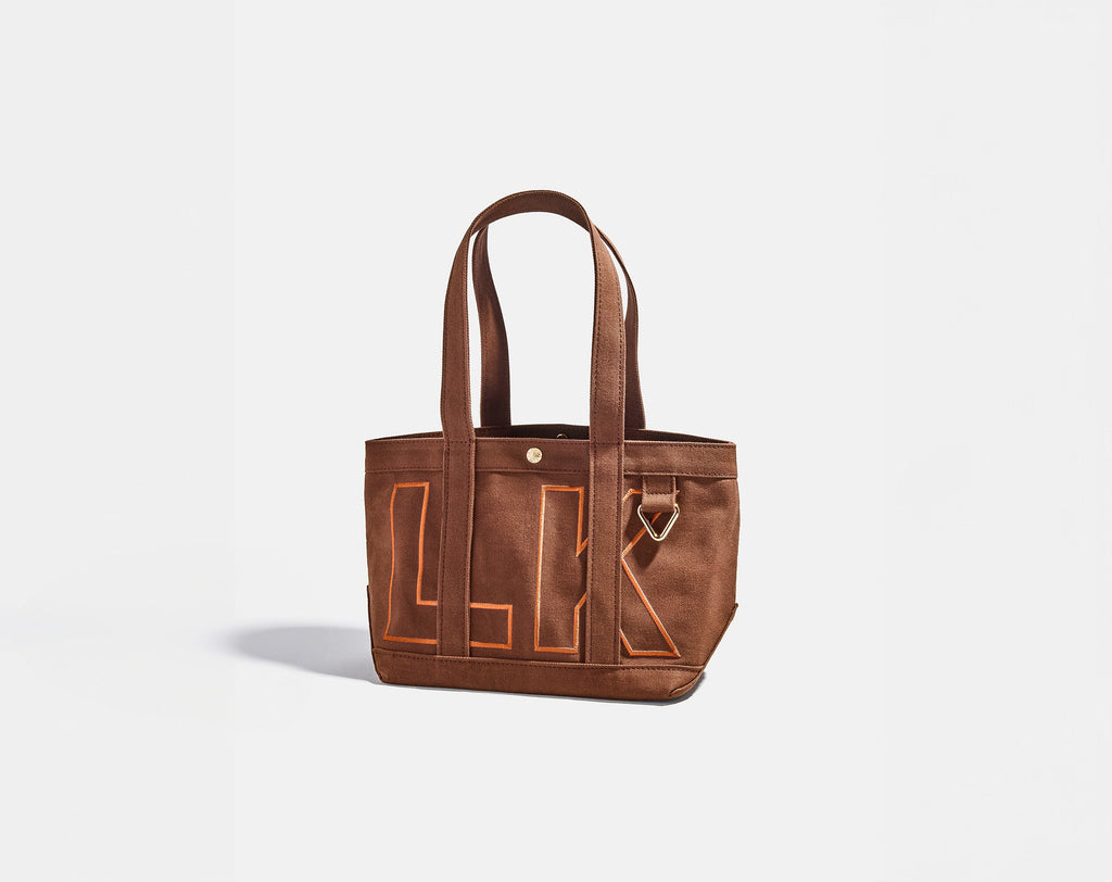 Solid Custom Alpha Tote - Chocolate Brown