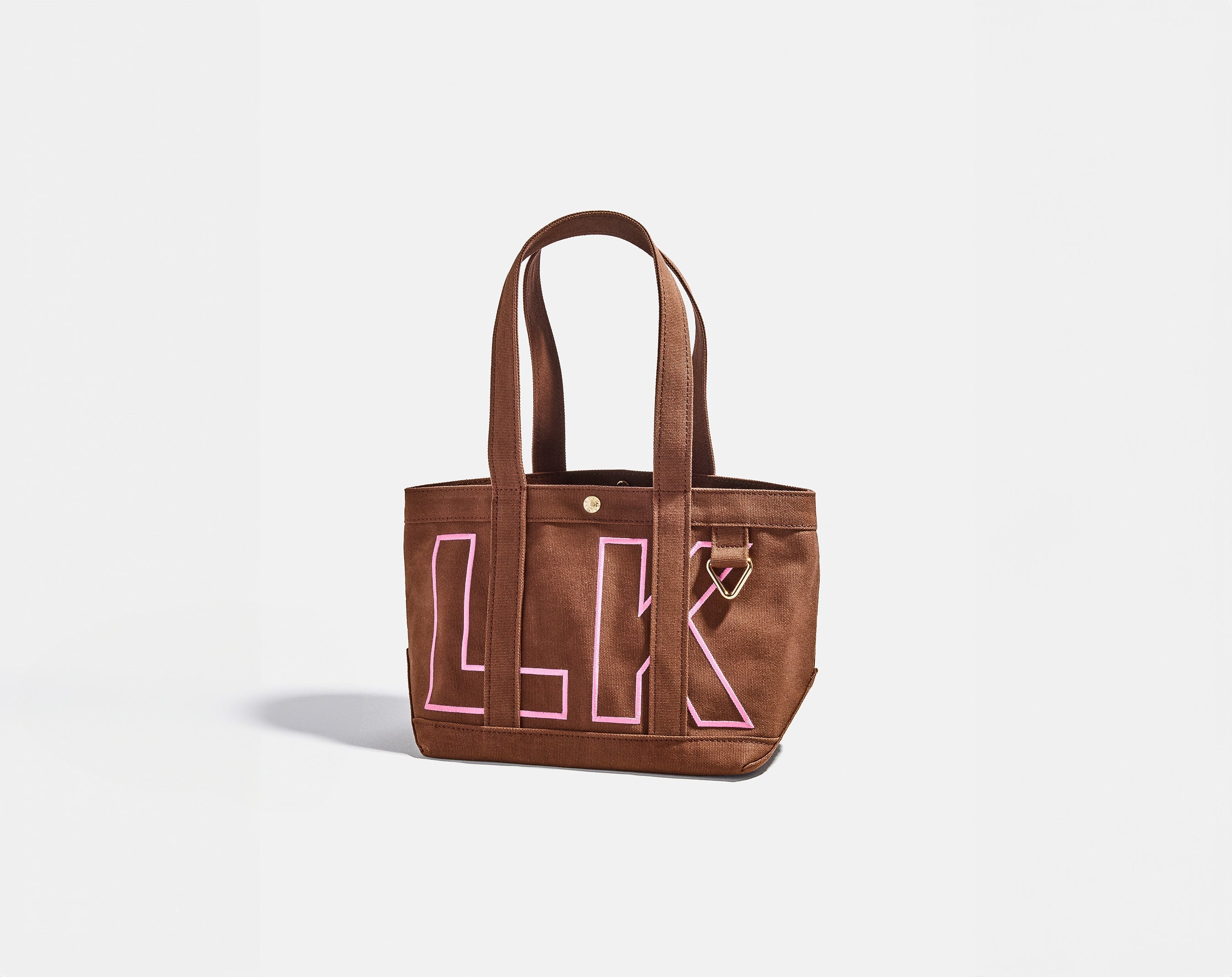 Solid Custom Alpha Tote - Chocolate Brown
