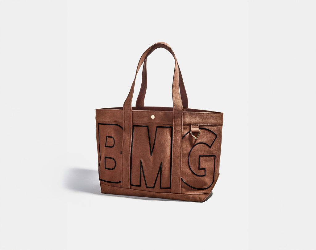 Solid Custom Alpha Tote - Chocolate Brown
