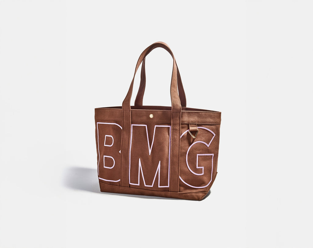 Solid Custom Alpha Tote - Chocolate Brown
