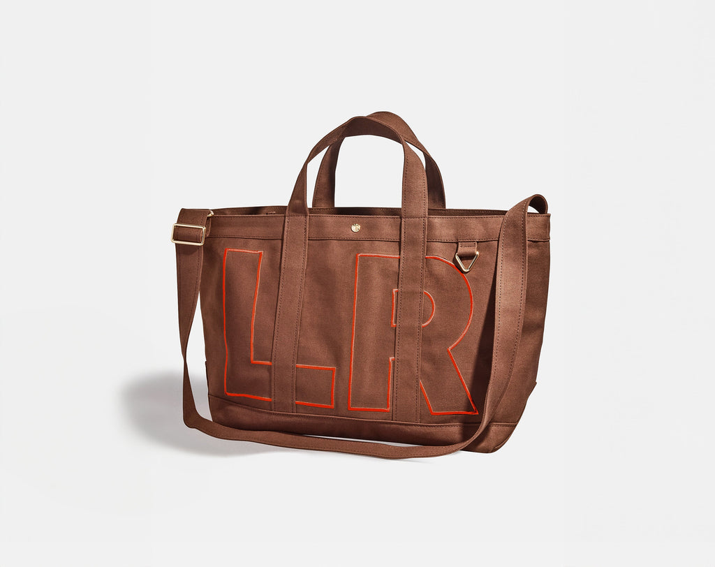 Solid Custom Alpha Tote - Chocolate Brown