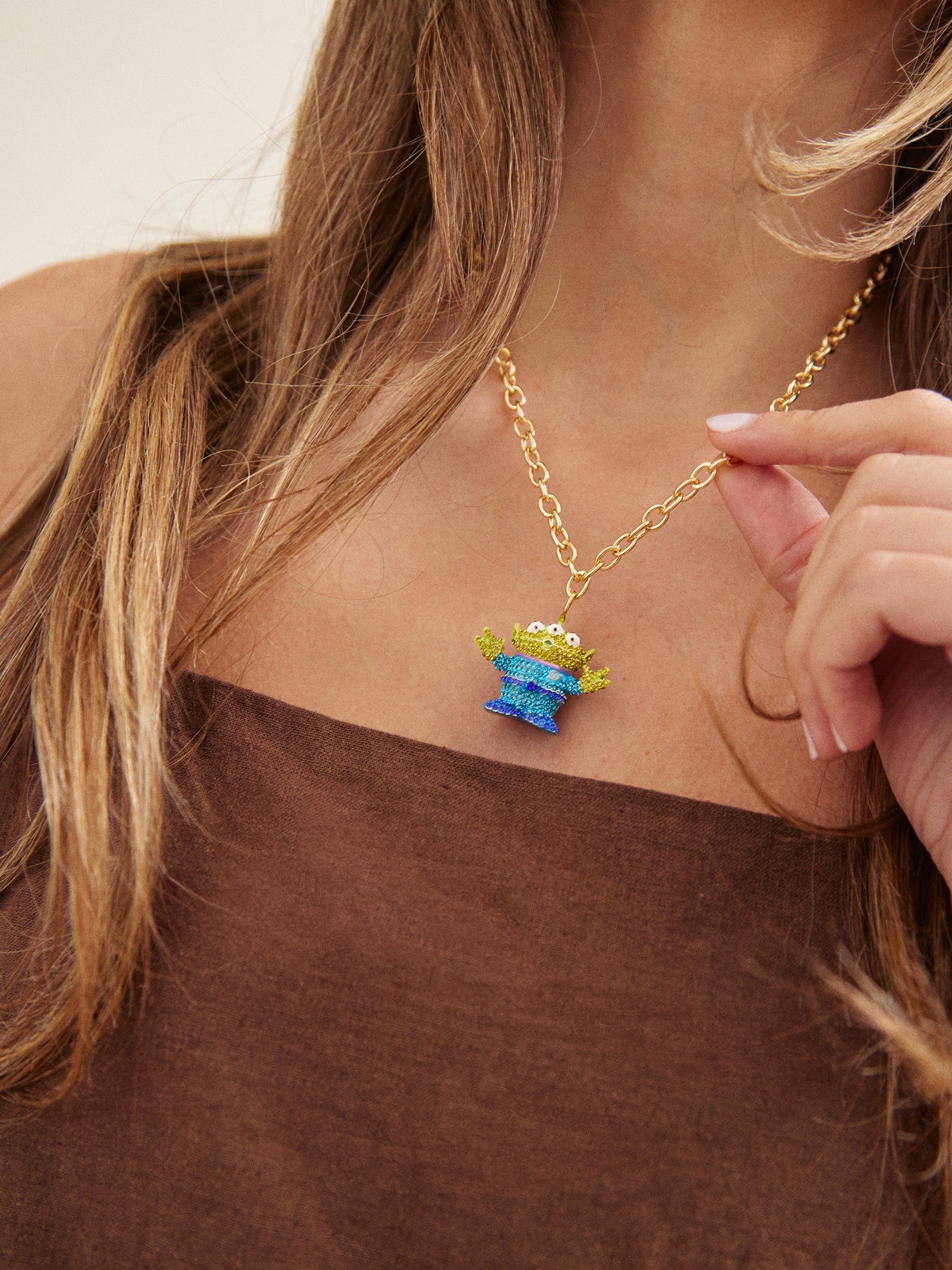 Disney Pixar Alien Pendant Necklace - Alien