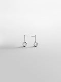 Fallon Sterling Silver Bezel Earrings - Silver