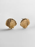 Marina Gold Seashell Earrings - Gold