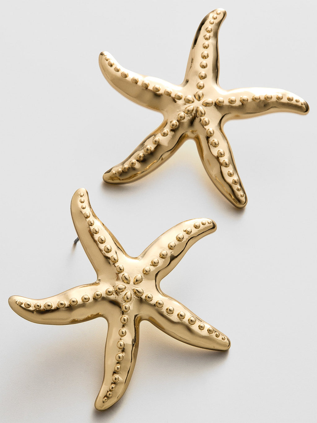 Swept Up Starfish Earrings - Gold