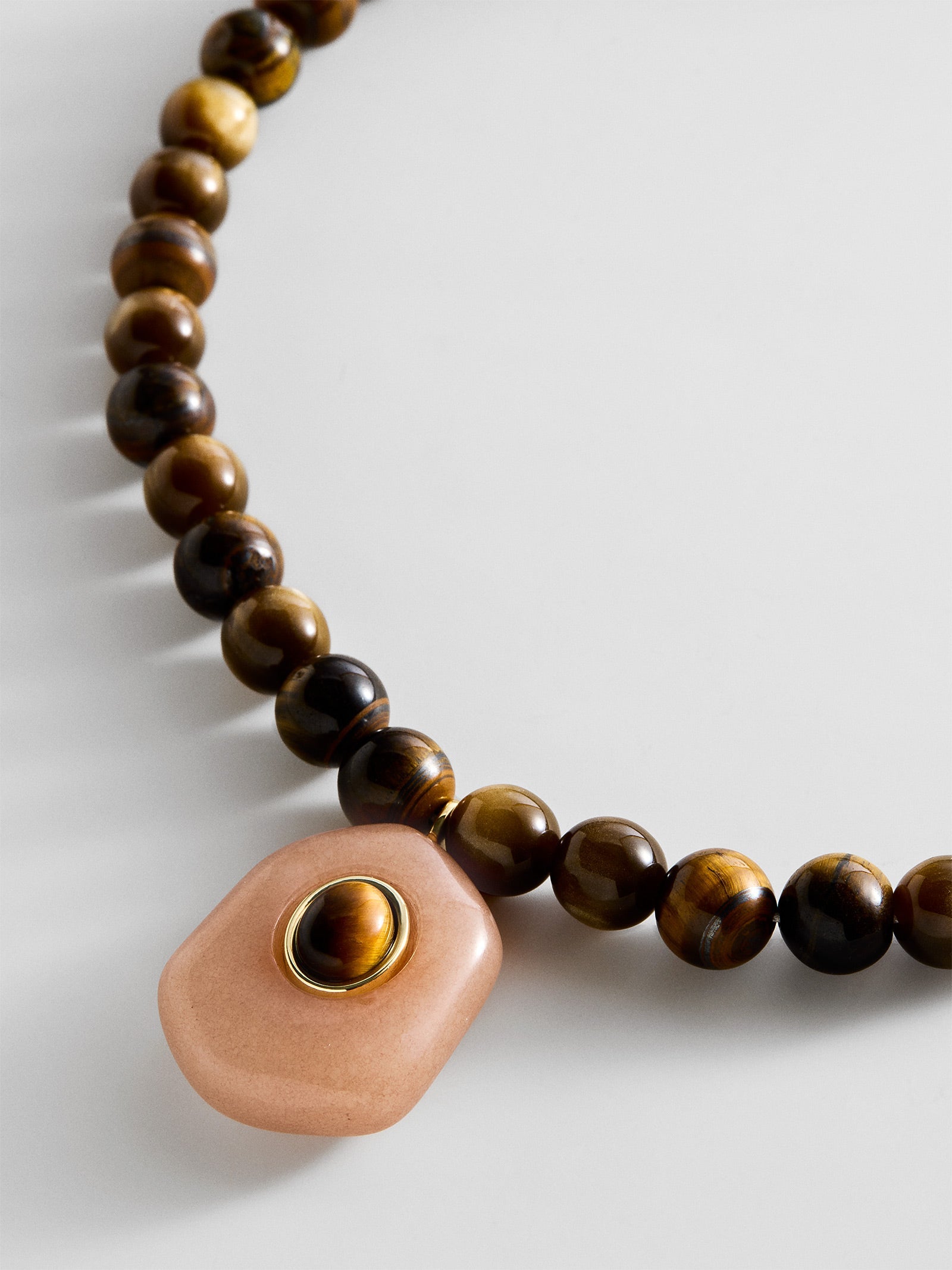 Janelle Semi-Precious Necklace - Tiger's Eye