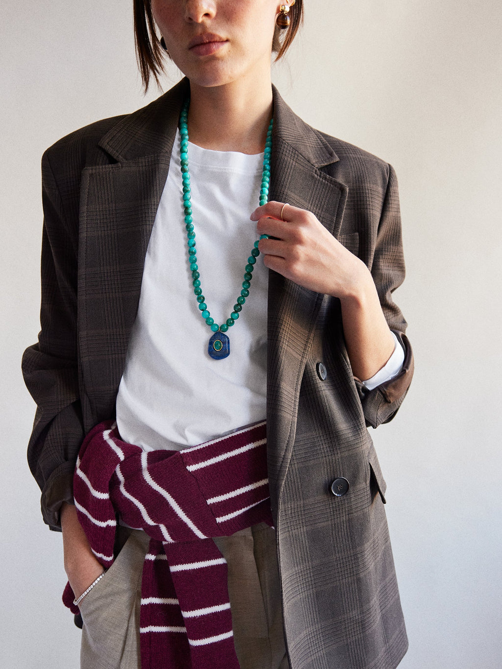 Janelle Semi-Precious Necklace - Turquoise