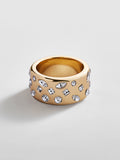 Simone Gold Ring - Gold/Pavé