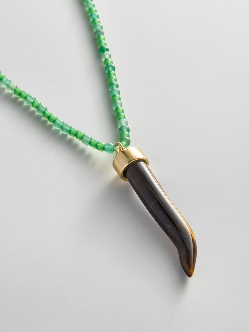 Maeve Semi-Precious Pendant Necklace - Jade
