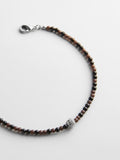 Kyanna Semi-Precious Waterproof Anklet - Onyx
