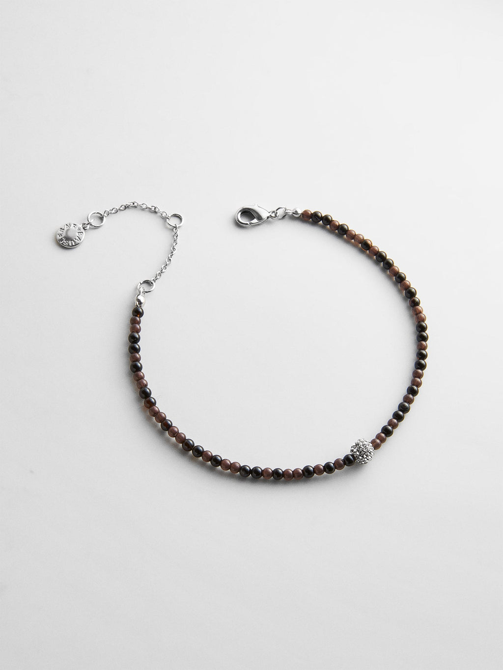 Kyanna Semi-Precious Waterproof Anklet - Onyx