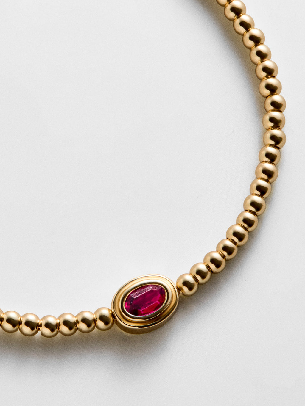 Valerie Bezel Pisa Bracelet - Ruby