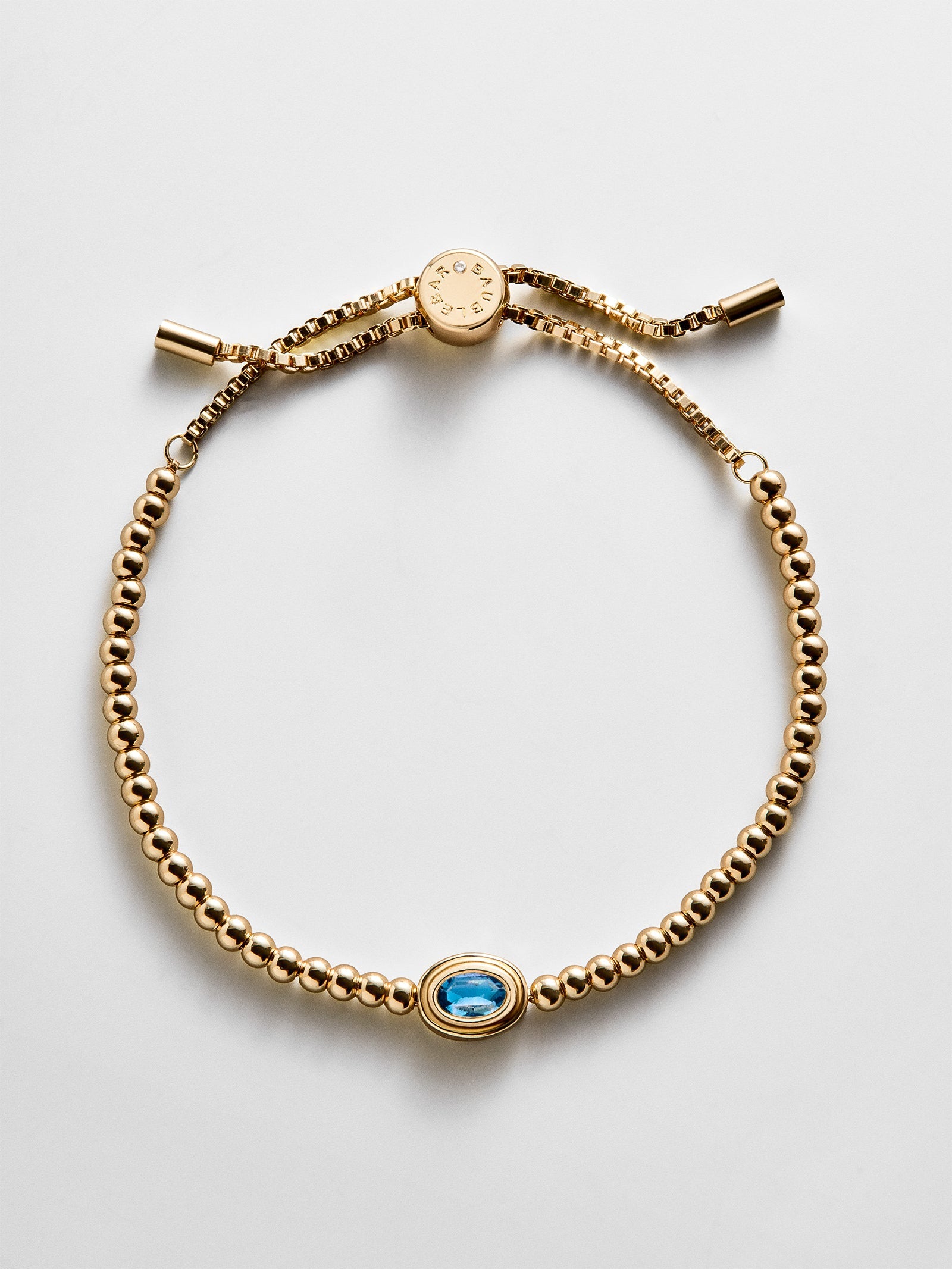Valerie Bezel Pisa Bracelet - Blue Zircon