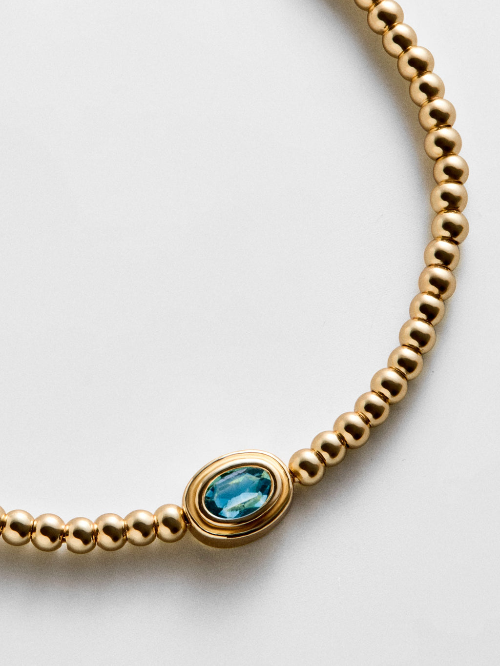 Valerie Bezel Pisa Bracelet - Blue Zircon