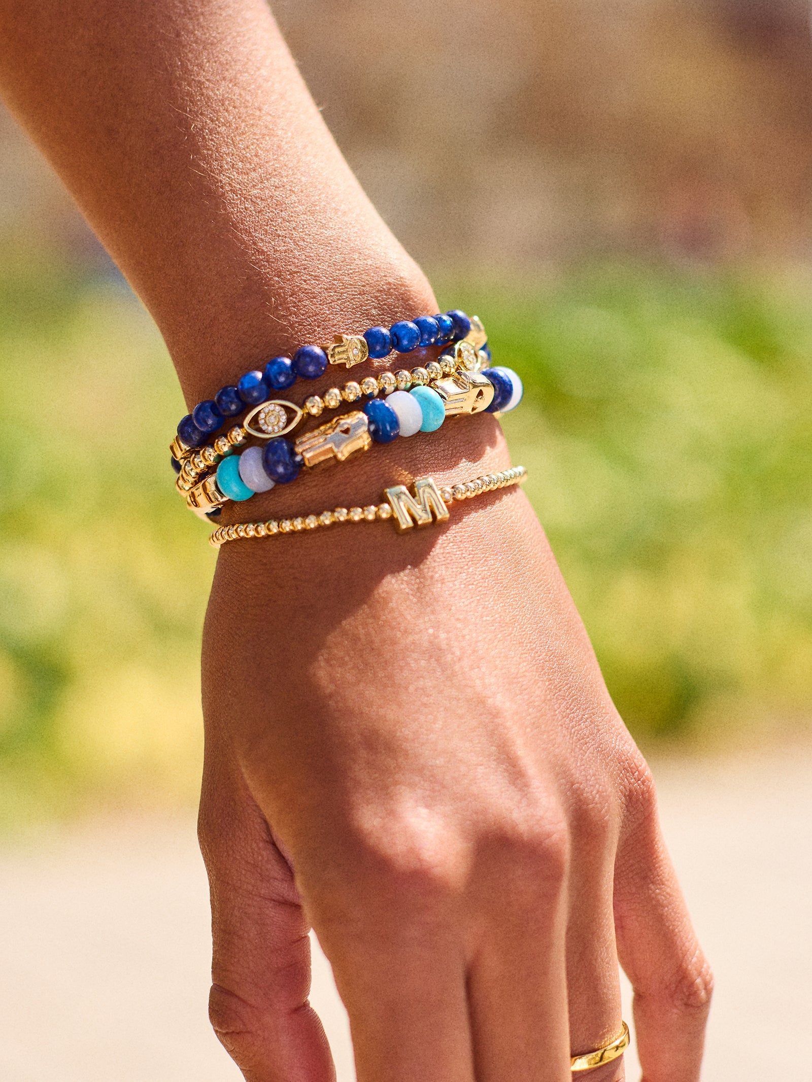 Peace of Mind Semi-Precious Bracelet - Hamsa
