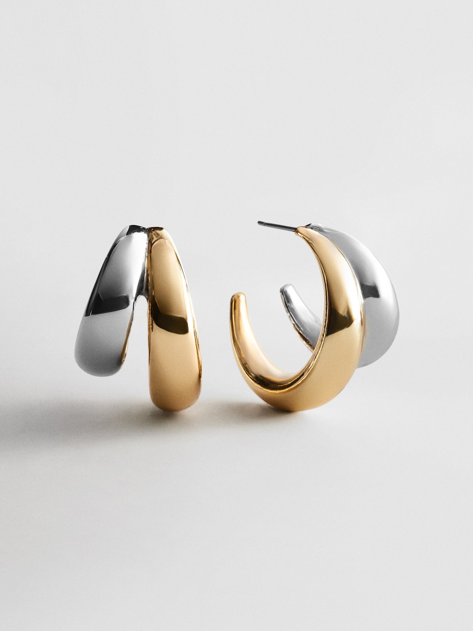 Sloane Hoop Earrings - Gold/Silver