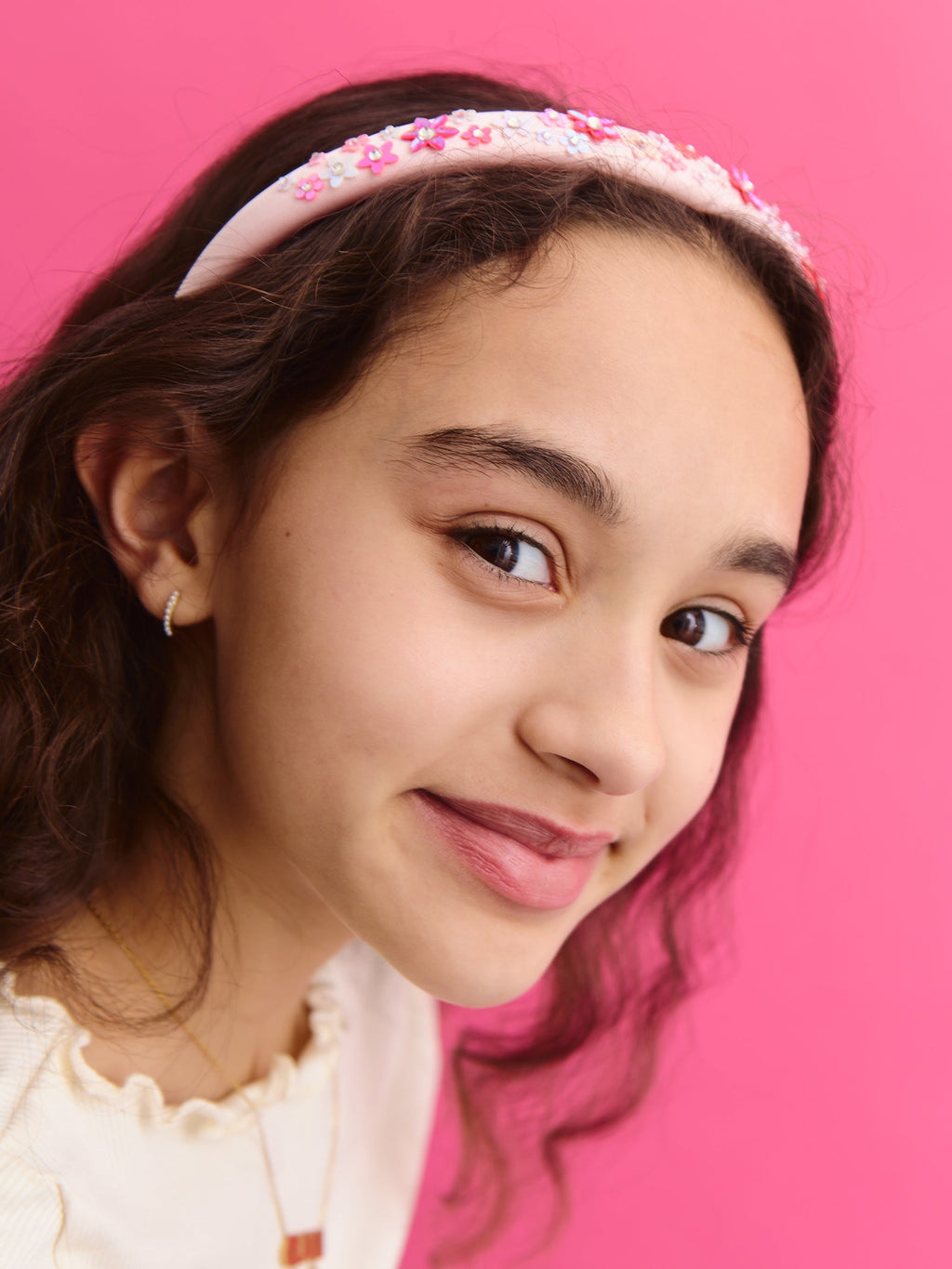 Flower Power Kids' Headband - Pink