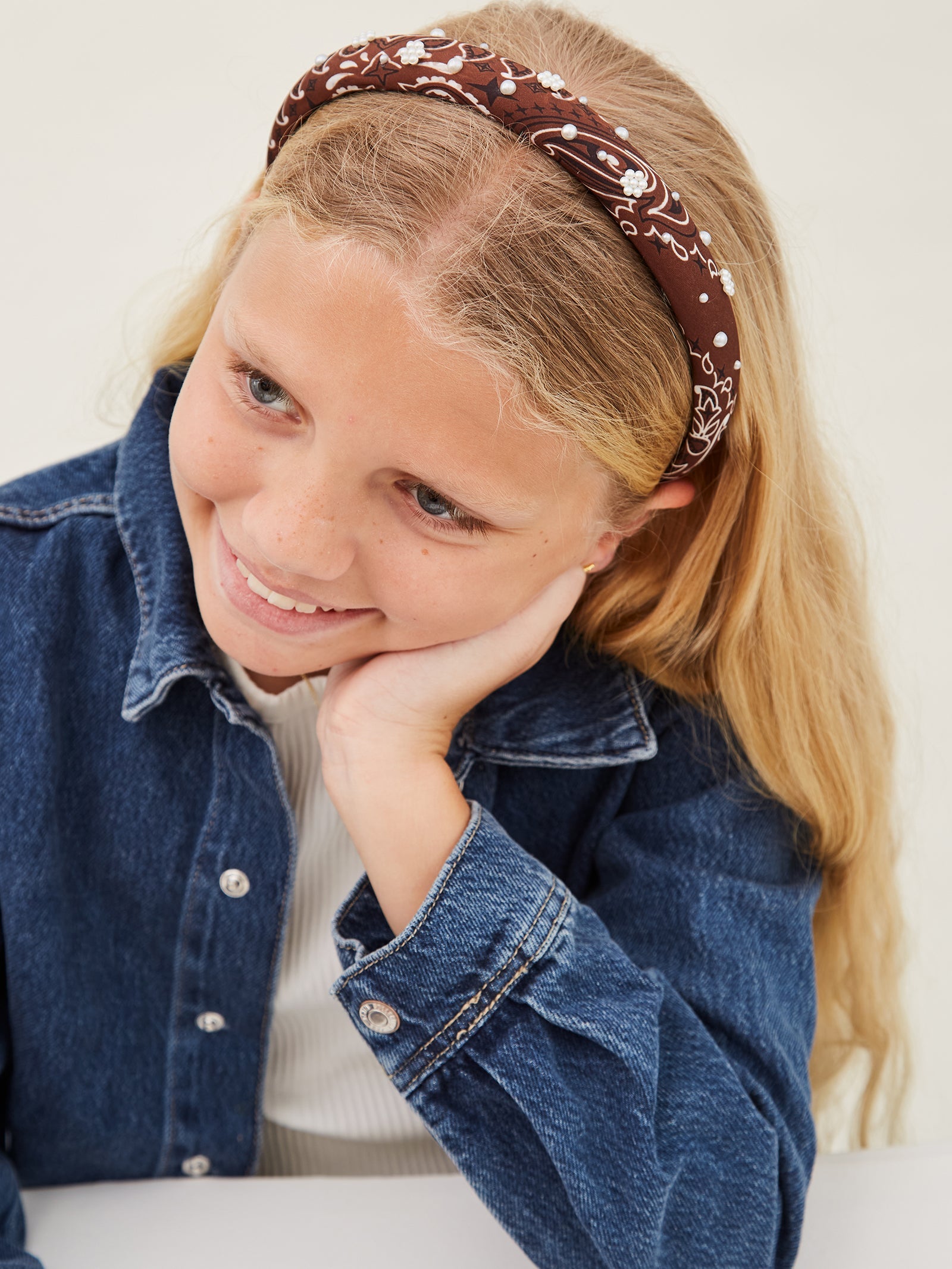 Mane Event Kids Bandana Headband - Brown