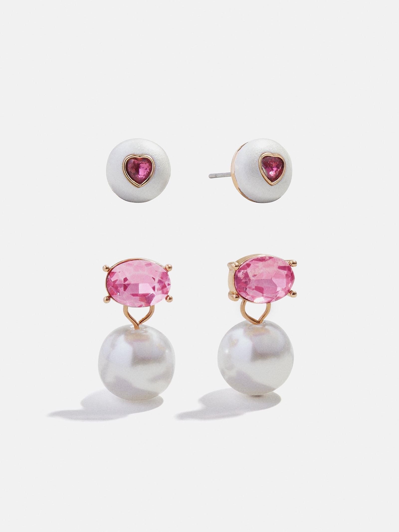 Candy Heart Kids' Earring Set - Pink