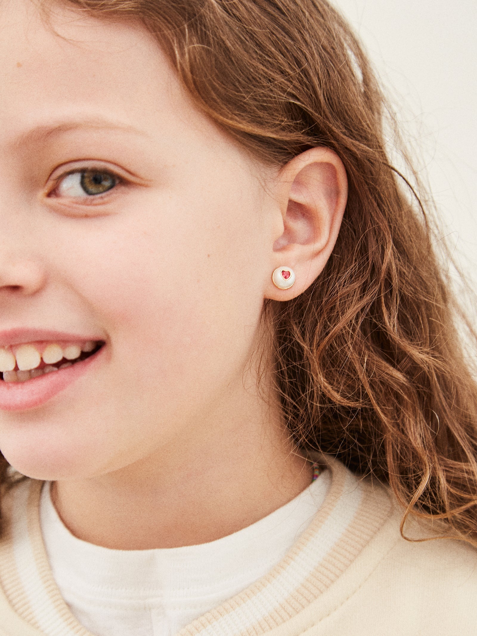Candy Heart Kids' Earring Set - Pink