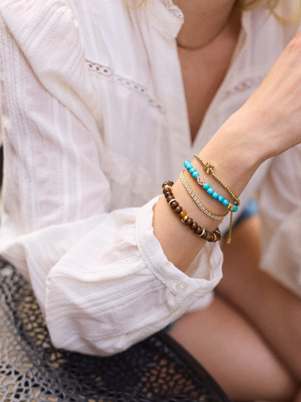Peace of Mind Semi-Precious Bracelet - Evil Eye