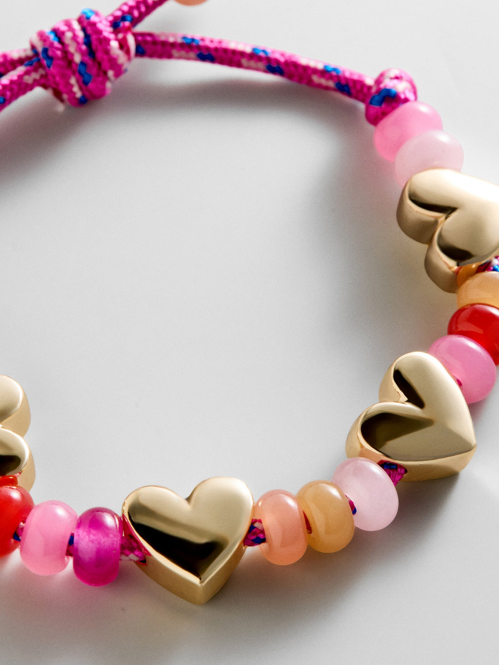 Happy Here Beaded Bracelet - Heart