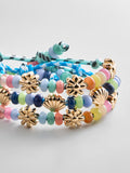 Happy Here Beaded Bracelet - Flower