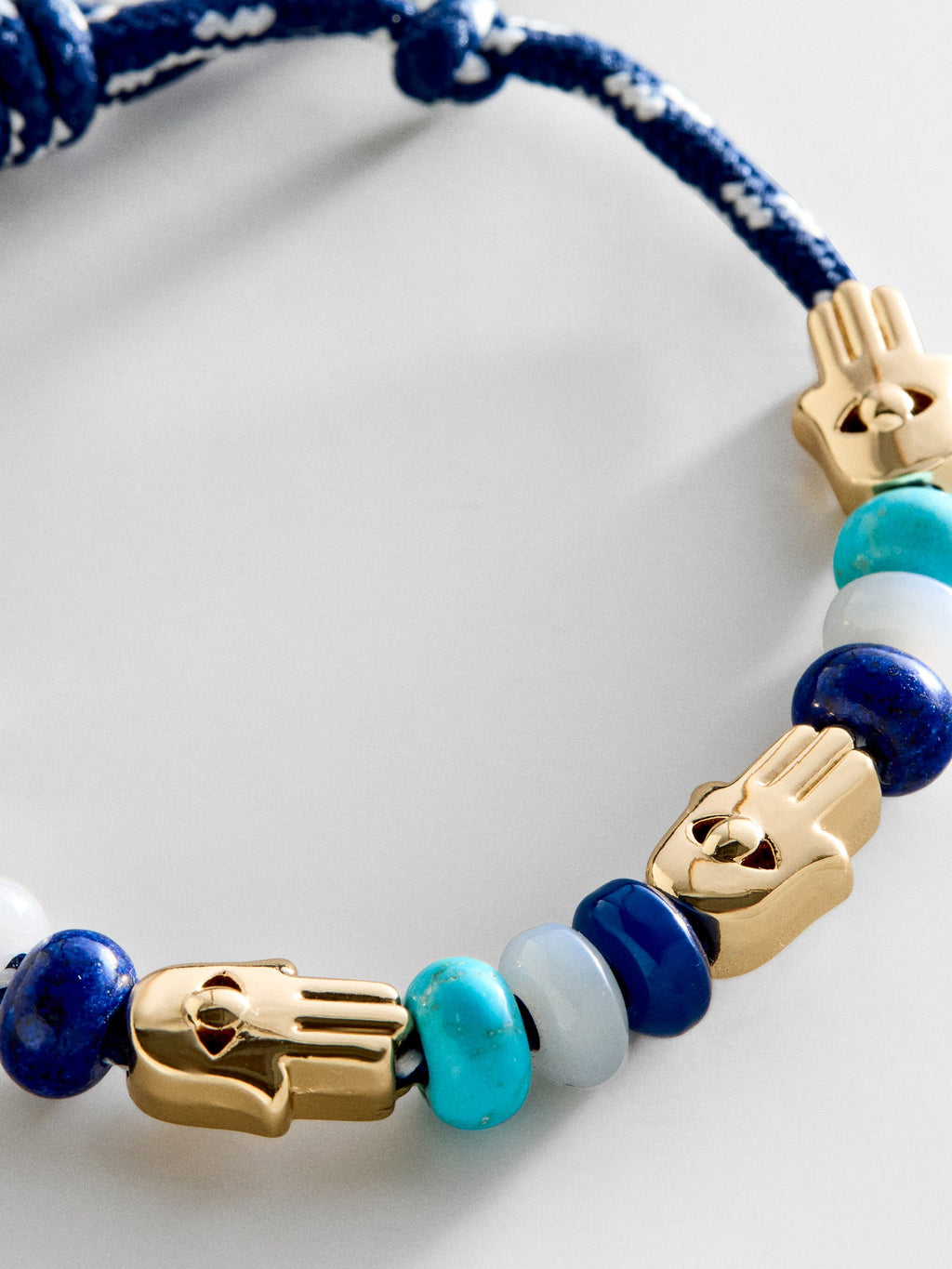 Happy Here Beaded Bracelet - Hamsa