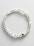 Ginnie Pearl Bracelet - Single Gold