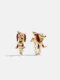 Disney Pixar Slinky Dog Earrings - Gold/Pavé