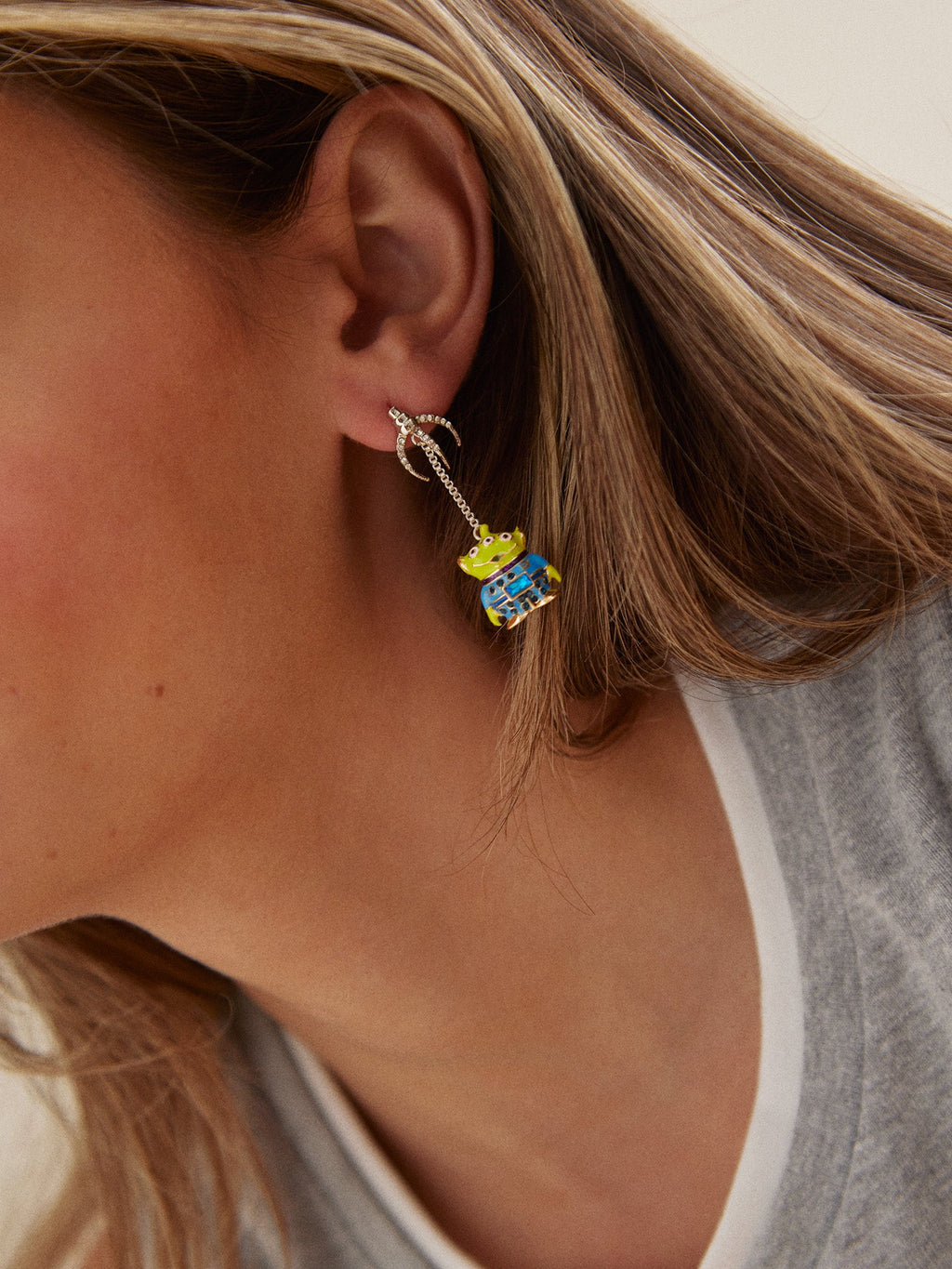 Disney Pixar Mismatched Alien Earrings - Alien