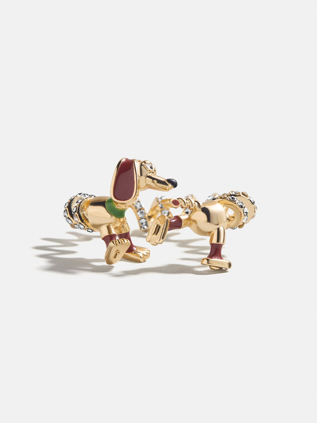 Disney Pixar Slinky Dog Cuff Ring - Gold/Pavé