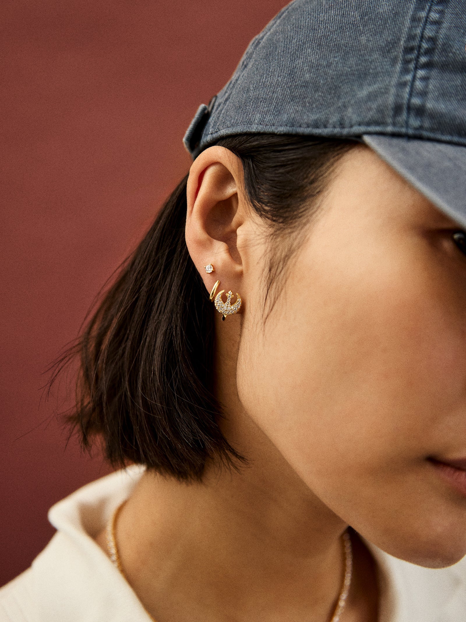 STAR WARS™ Rebel Alliance 14K Gold Plated Sterling Silver Earrings - Rebel Alliance