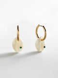 Solana Conch Shell Earrings - Gold/Pearl