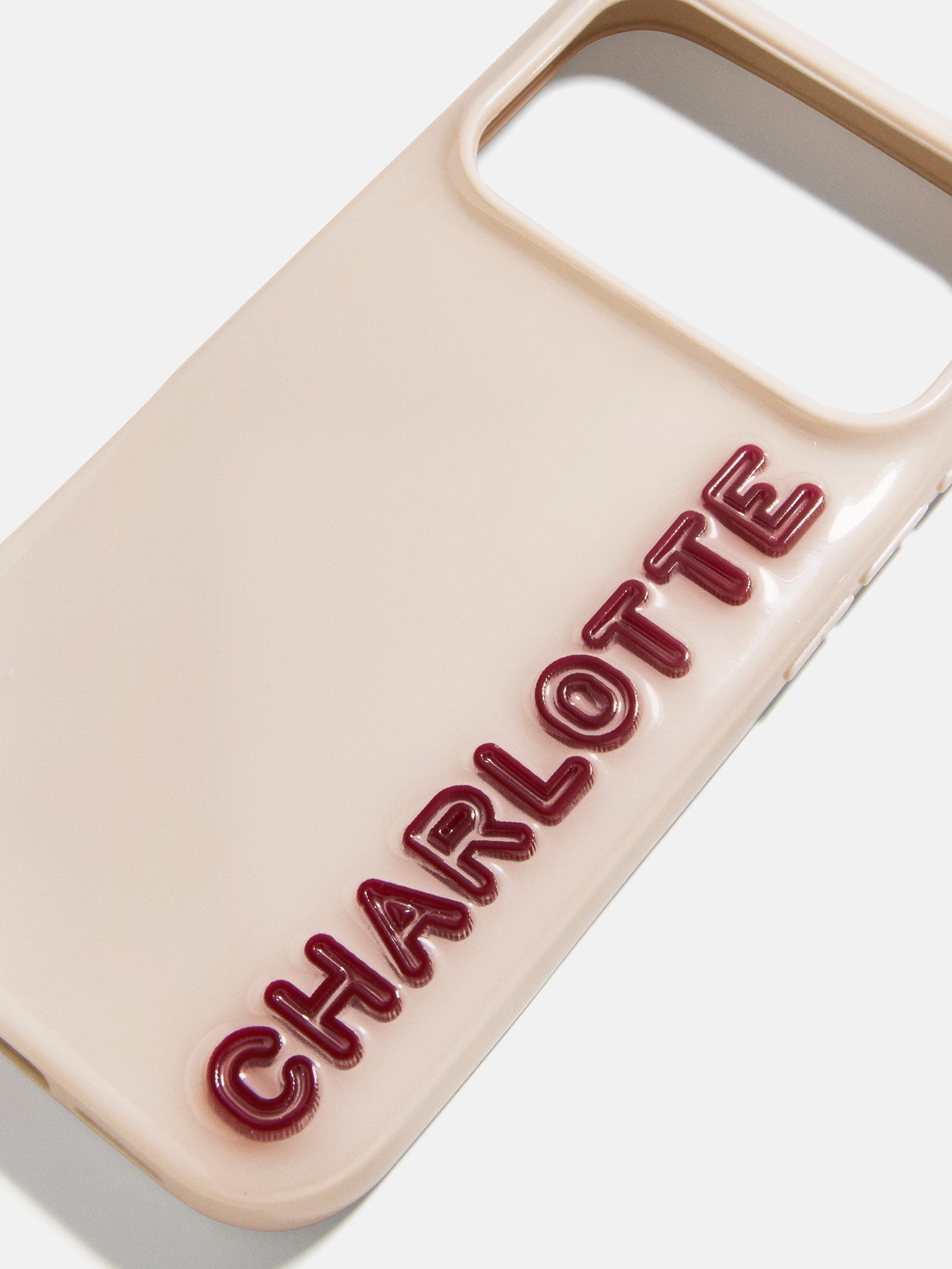 Fine Line Custom iPhone Case - Beige/Maroon